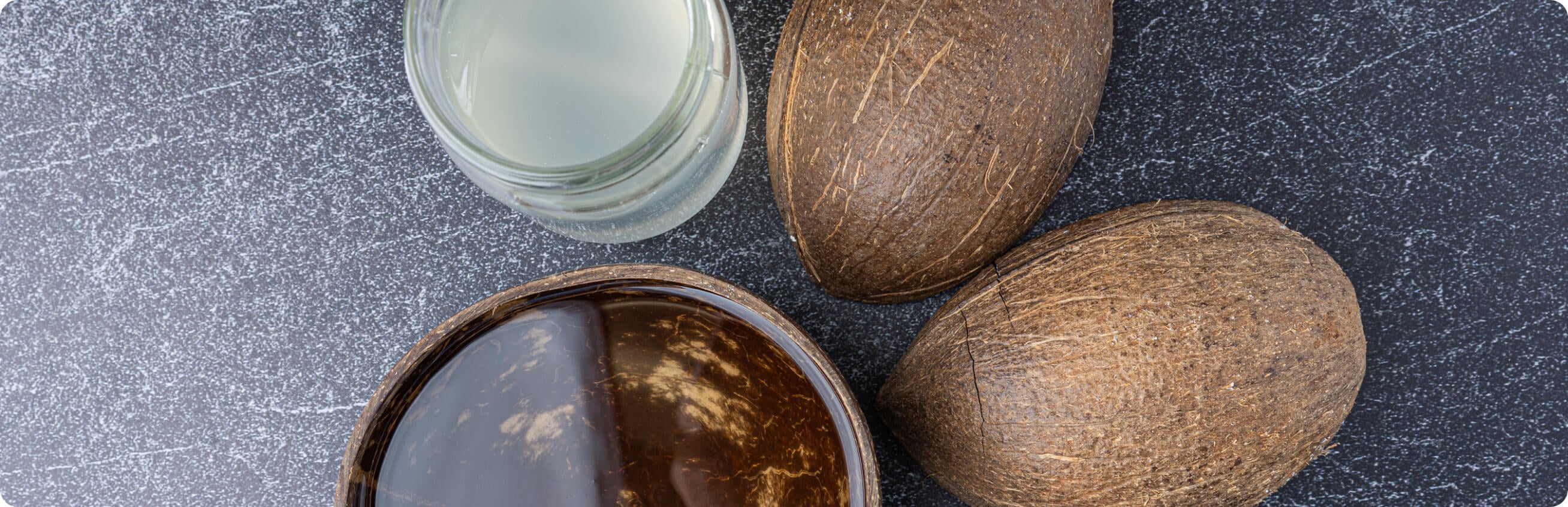 Jars and Bowls of Fresh Coconut Oil in the USA